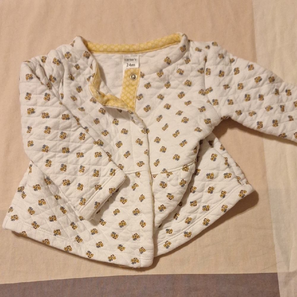 Floral Quilted Baby Jacket